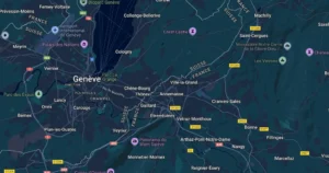 Carte de Annemasse et de ses quartiers sensibles