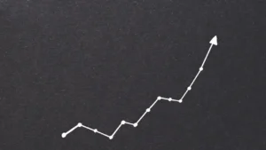 Graphique en hausse représentant l’augmentation du loyer, illustrant l’évolution des plafonds et des règles légales applicables aux loyers en 2025.