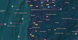 Carte de Echirolles et de ses quartiers à éviter